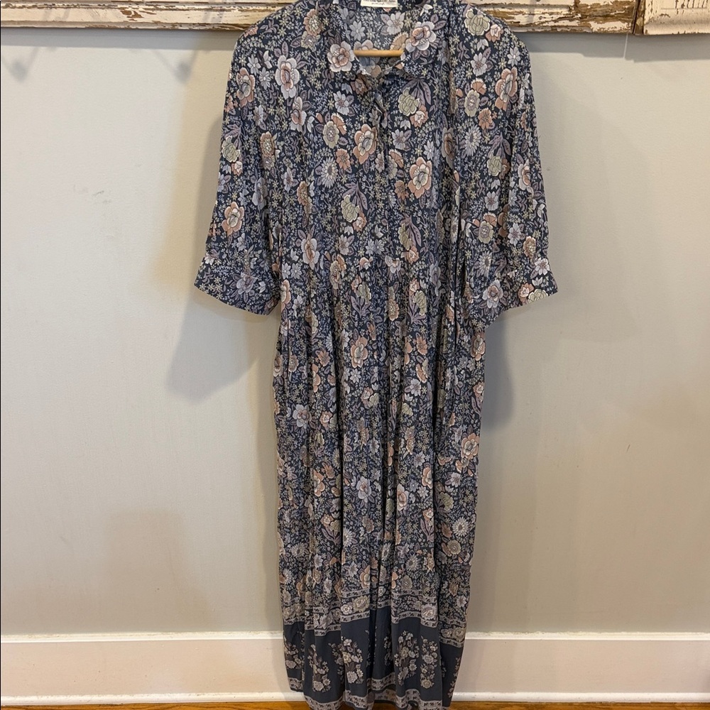 NATURAL LIFE Blue Floral Maxi Dress - Picture 4 of 11